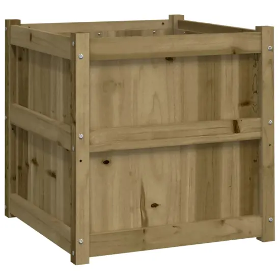 vidaXL Garden Planter 23.6"x23.6"x23.6" Impregnated Wood Pine {2}
