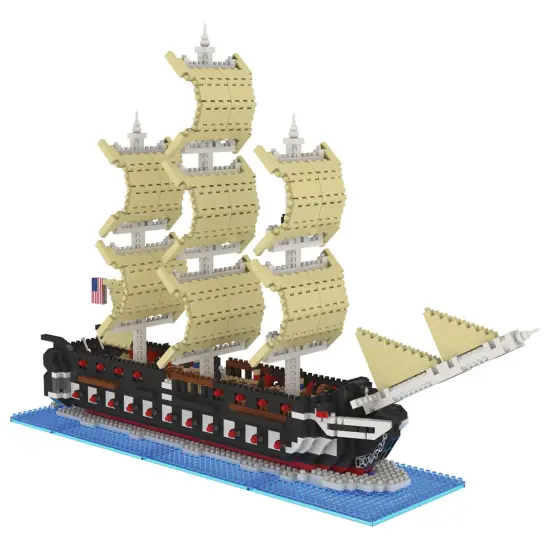 Mini Building Blocks - USS Constitution Boston MA {2}