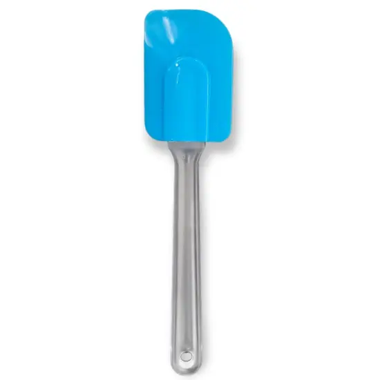 Handy Housewares 10" Long Flexible Silicone Head Spatula with Frosted Plastic Handle Blue {1}