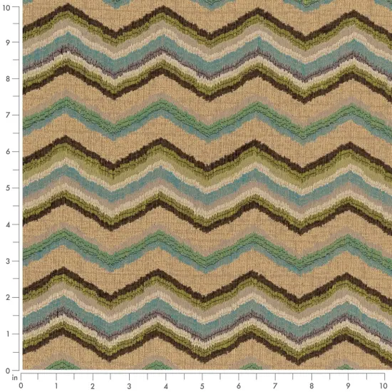 Capri - AquaTeal AbstractGeometric,herringboneChevron Upholstery Fabric 54 Inches" {2}
