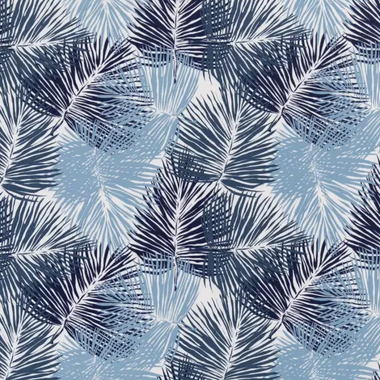 Oasis - Blue Leaves,Tropical & Botanical Upholstery Fabric 54 Inches" {1}