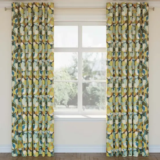 Upholstery Fabric - Green Abstract & Geometric,Floral Upholstery Fabric 54 Inches" {2}