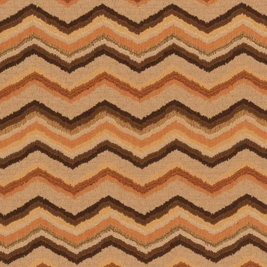 Melon - Brown,orangeRust AbstractGeometric,herringboneChevron Upholstery Fabric 54 Inches" {1}