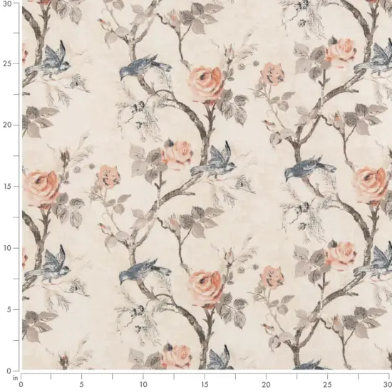Peach - Coral & Peach,Pink Floral Upholstery Fabric 54 Inches" {4}