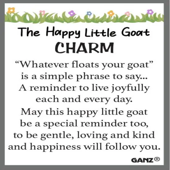 Happy Little Goat Pocket Charm - White {4}