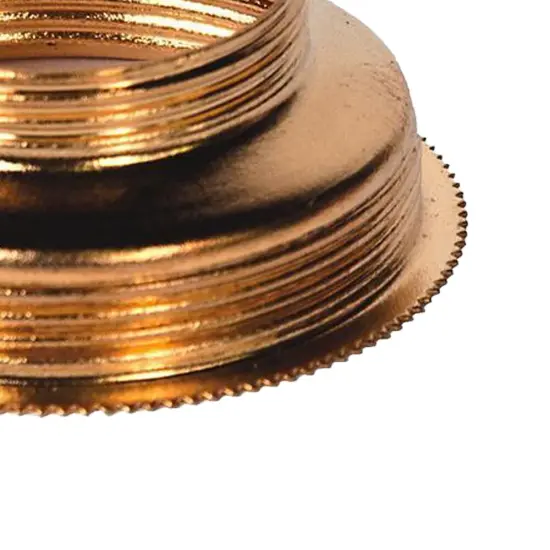 Solid Brass Oil Lamp Expander Collar to Convert from #1 to #2 Burner {4}