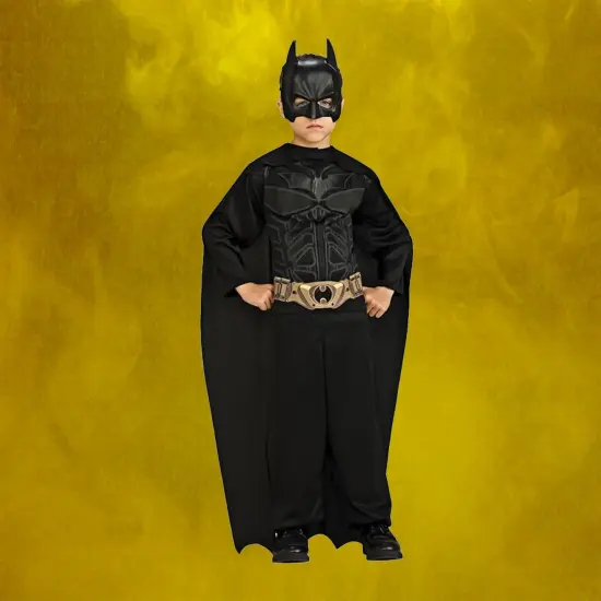 Rubies Boys Black Batman Halloween Costume- Medium 8-10 Years {4}