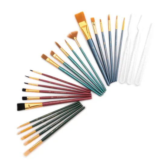 RSET-9258 | All Media 25pc Combo Variety Artist Brush Set {6}