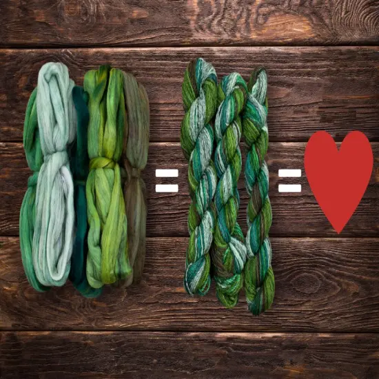 Hand Dyed Merino Wool Roving Blended with Tencel: Gorgeous tonal colorways for easy needle felting, hand spinning or weaving. Choose 1oz or 4oz {3}