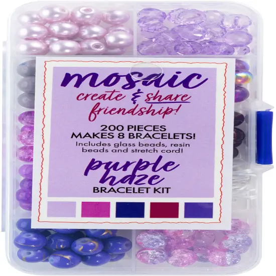 CousinDIY Mosaic Bracelet Kit-Purple Haze {2}