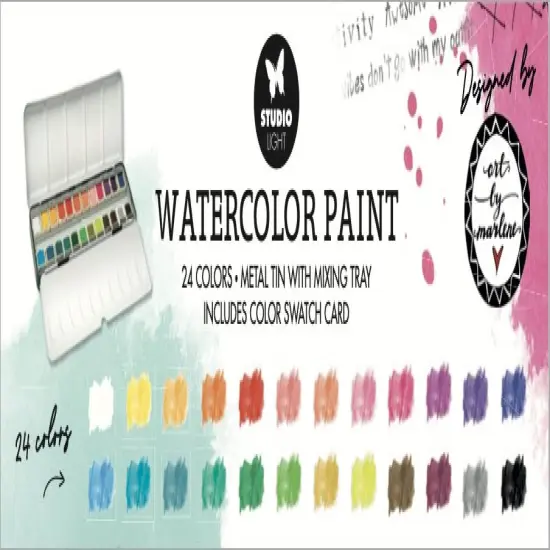 Studio Light Essentials Watercolor Paint 24/Pkg-Nr.02 {6}