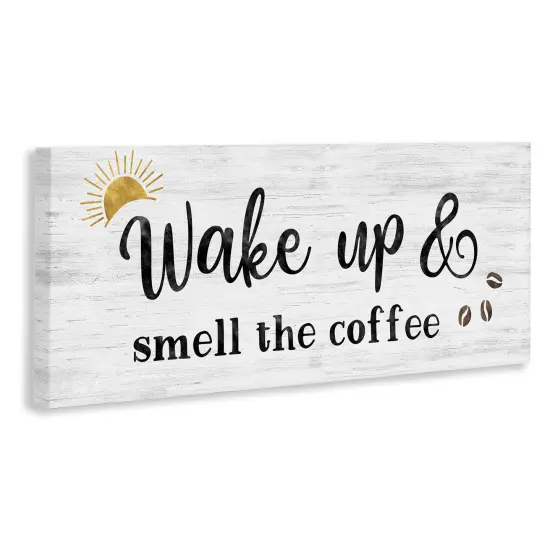 Stupell Industries Wake up Smell Coffee Canvas Wall Art Design by Natalie Carpentieri {3}