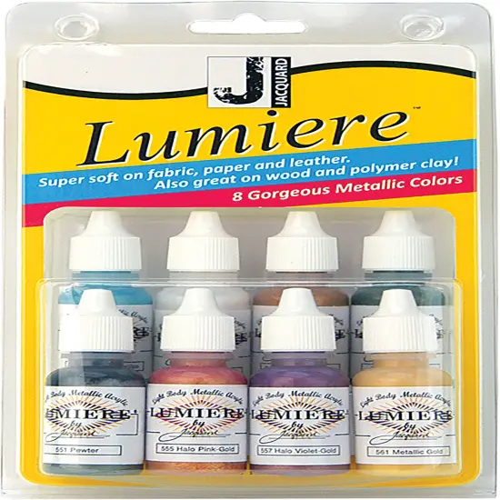 Jacquard Lumiere Mini Exciter Pack .5oz 8/Pkg-Assorted Colors {1}