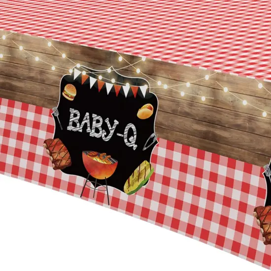 Baby Q Baby Shower Tablecloth Decoration {3}