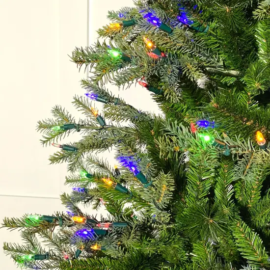 Artificial Christmas Tree Cascade Fir Color+Clear LED, 7.5' - Pre-Lit - HOLIDAY TREE {4}
