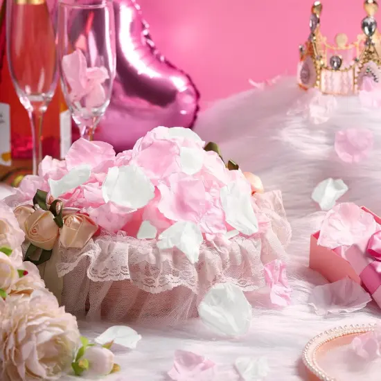 200 Pcs Real Dried Rose Petals for Wedding Flower to Throw {3}