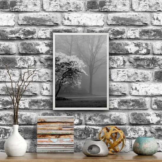 19&frac34;x27&frac12;" White Frame &ndash; Horizontal/Vertical, No-Nail Hanging, Safe Front Protection! {4}