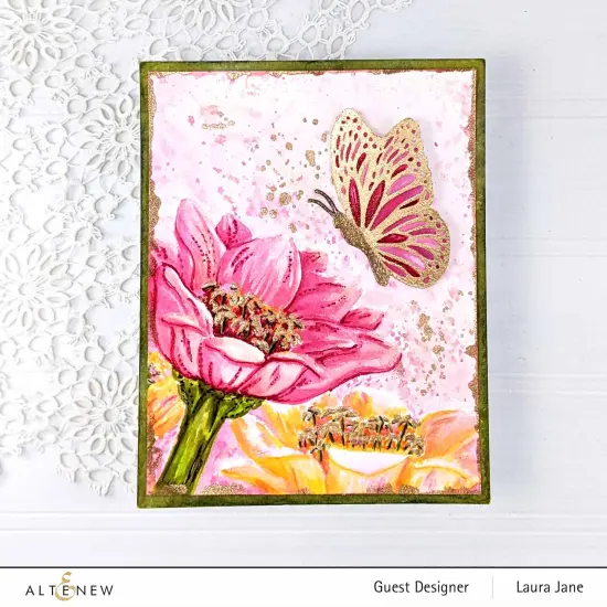 Sweet Peruvian Zinnias 3D Embossing Folder {5}