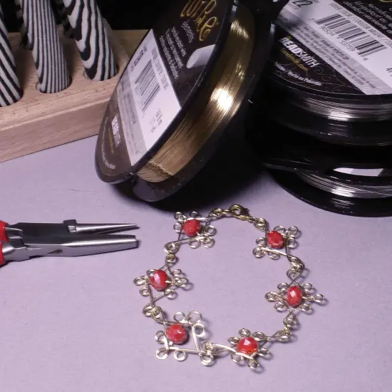 The Beadsmith Wire Elements 18-Gauge Lacquered Tarnish-Resistant Copper Wire for Jewelry Making, 177 Yard, 161.85 Meter, ¼ Pound Spool (Silver Color) {5}