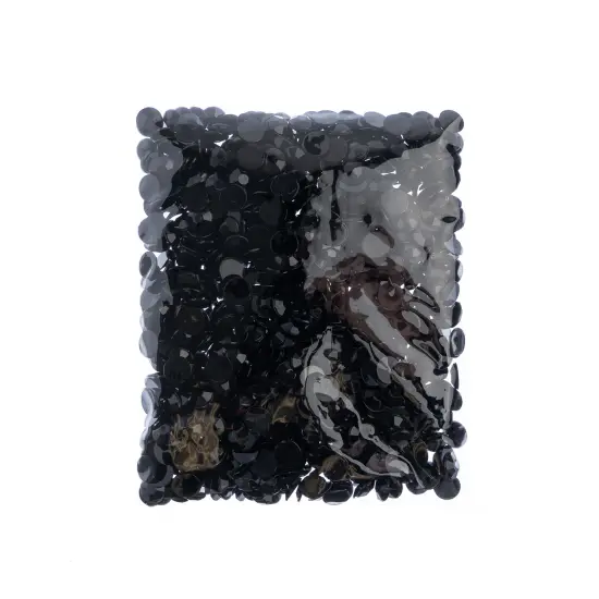 John Bead 8mm (SS39) Round Acrylic Flat Back Rhinestones, 1000pcs Black {4}