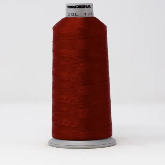 Polyneon Machine Embroidery Thread -- 5,500 yards cone -- Candy Apple Red Color -- Ref. #1747 by Madeira&reg; {1}