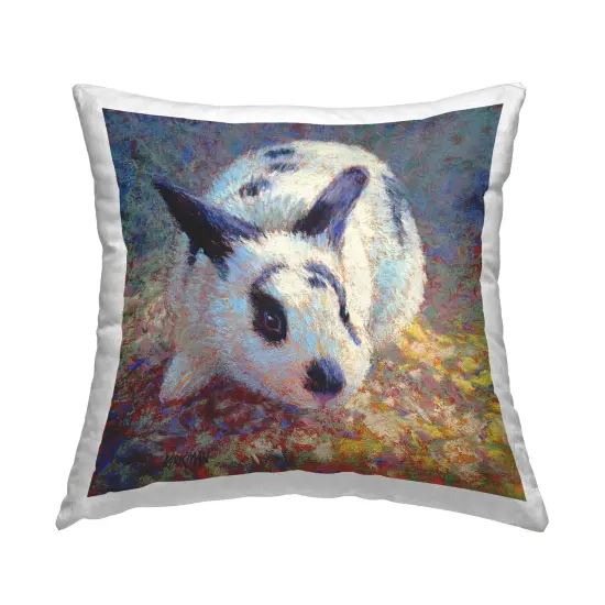Traditional Spotted Bunny Design by Rita Kirkman Throw Pillow {1}
