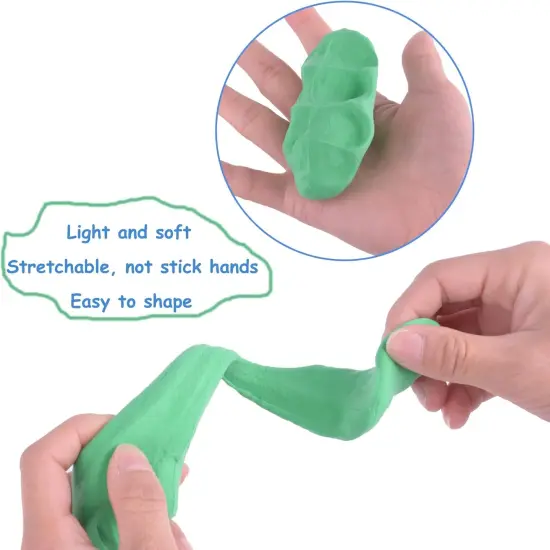 Air Dry Modeling Clay Kit - 24 Colors with 3 Sculpting Tools - Magic Foam Clay for Kids & Adults - DIY Molding Gift for Boys & Girls {3}