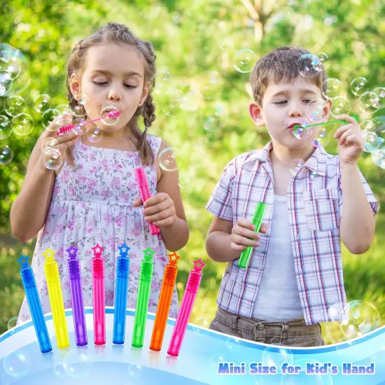 36 Pieces Mini Bubble Wands,Bubble Party Favors Assortment Toys for Kids,Themed Birthday, Halloween, Goodie Bags, Carnival Prizes, Wedding, Bubble Maker Toys for Kids,Outdoor Gifts for Girls & Boys {5}