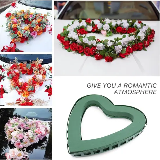Heart Shaped Floral Foam Cage: Flower Arrangements {5}