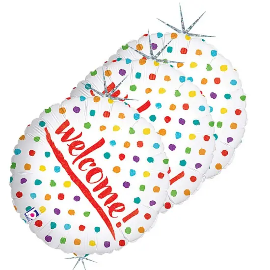 Betallic&reg; 18 Inch Welcome Dots Balloon {5}
