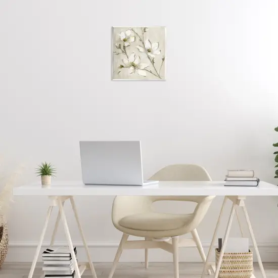 Stupell Industries Neutral Dogwood Branches Wall Plaque Design by Sally Swatland {2}