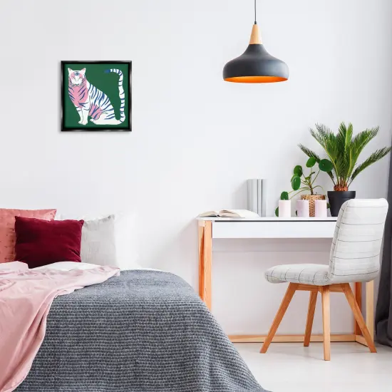 Stupell Industries Fierce Modern Tiger Floating Frame Design by Melissa Wang {2}