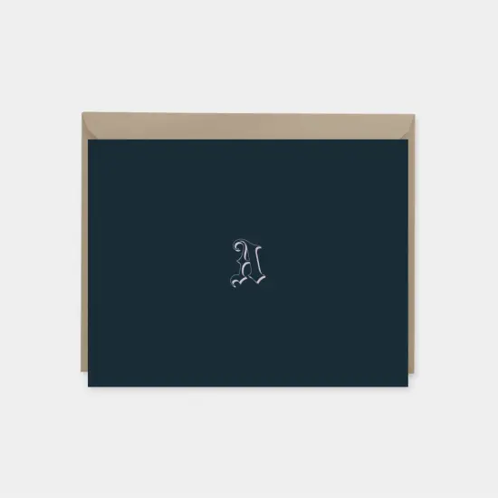 Creative Monogram Note Cards {3}