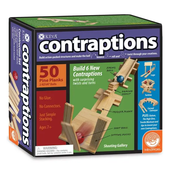 KEVA&reg; Contraptions Plank Building Set, 50 Pieces {1}