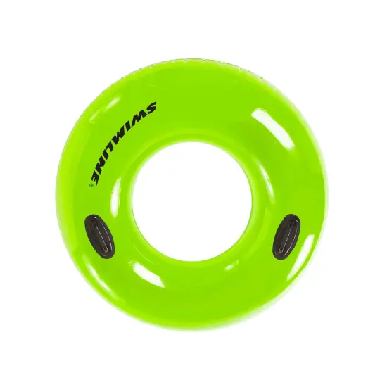 Swim Central 42" Green Water Sports Inflatable Swimming Pool Inner Tube Ring Float {4}