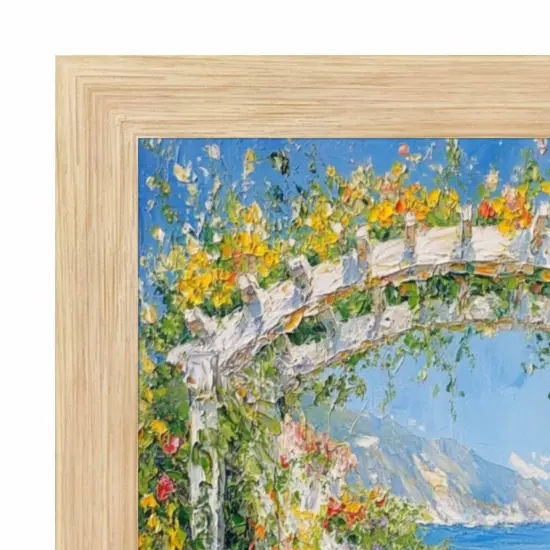 Cypress Natural Oak Wood Picture Frame 40x40 frame {6}