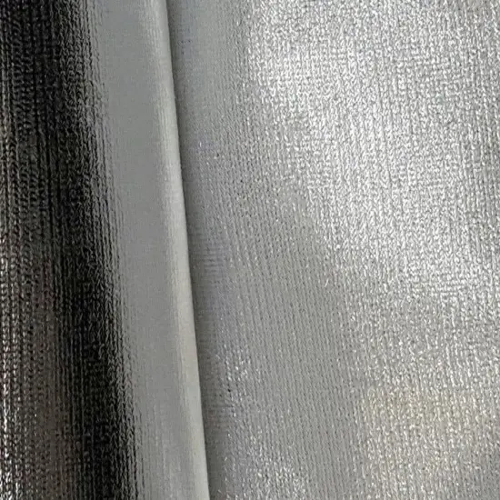 Tricot Lame Fabric 40" Metallic Foil for Costumes & Dancewear Silver White Tricot {4}