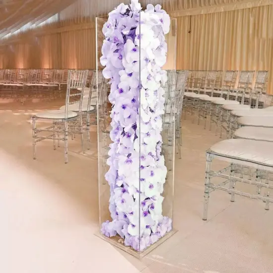 40-Inch tall Clear Acrylic DISPLAY BOX Floor Standing CENTERPIECE Decorations {4}