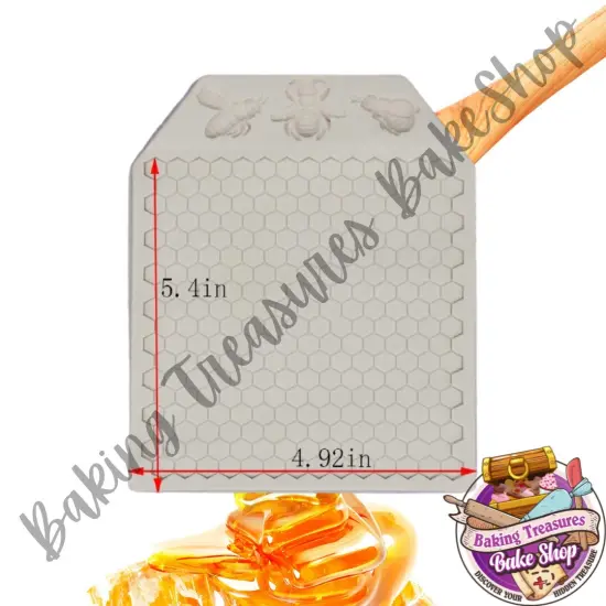 Honeycomb Bees Silicone Mold {3}