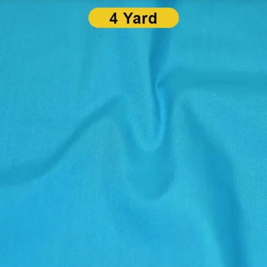 Polyester Cotton Broadcloth Fabric 60" Wide Multiple Colors Aqua {1}