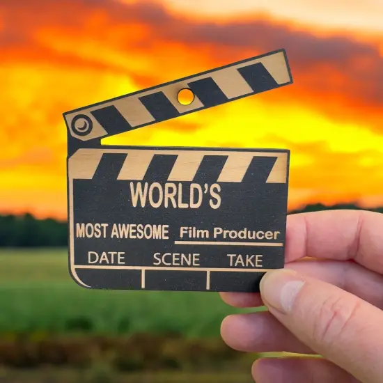 Ornament - Black - Worlds most awesome Film Producer {2}