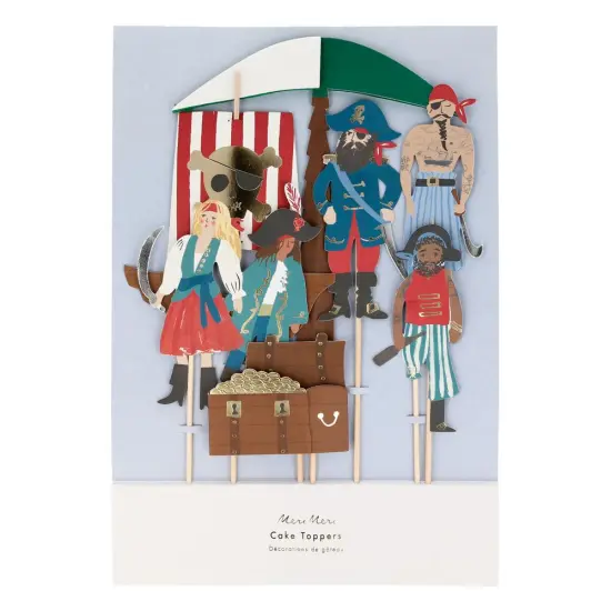 PIRATES & PALM TREE CAKE TOPPERS {2}