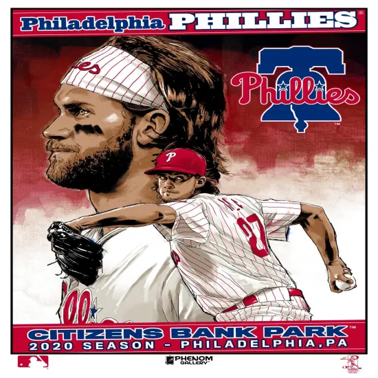 Phenom Gallery Philadelphia Phillies Bryce Harper & Aaron Nola Limited Edition Deluxe Framed Serigraph {6}