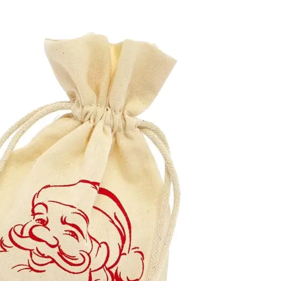 Merry Holiday Muslin Bag 4" x 6" {5}