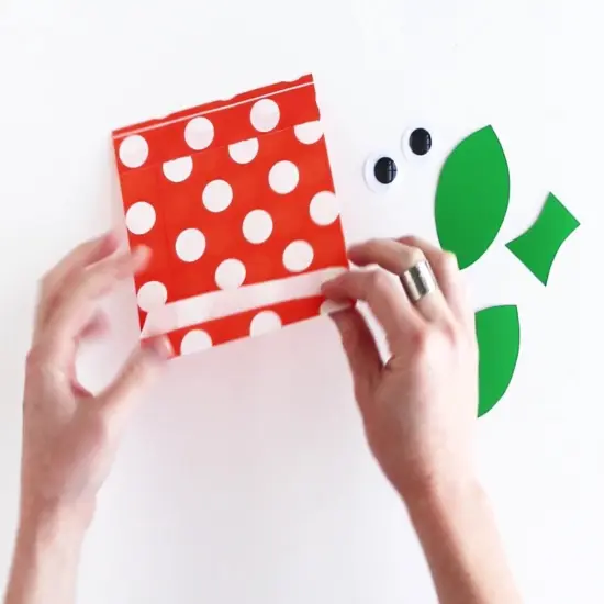 Bright Large Dots Merchandise Bags 8 1/2" x 11" Black {6}