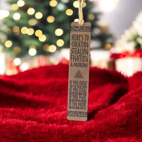 Bookmark - LEATHER - Viking Toast LIGHT BROWN {6}