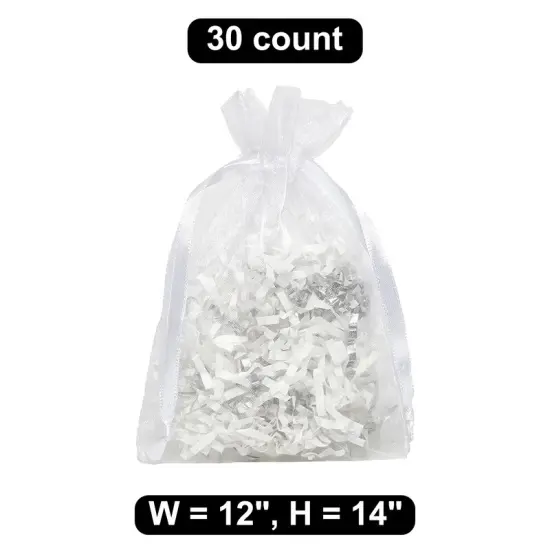 12" x 14" Organza Bag Large Capacity for Special Items {1}
