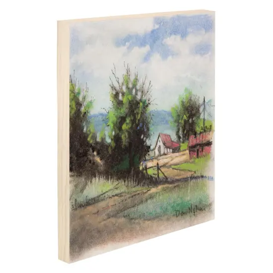 Da Vinci Pro Medium Textured Gesso Panel - 7/8" Deep - Set of 4 Medium Rectangle Wood Panels for Painting - Accepts Mediums like Canvas - For Oils, Acrylics, Mixed Media, Pastels & Drawing Sticks {5}