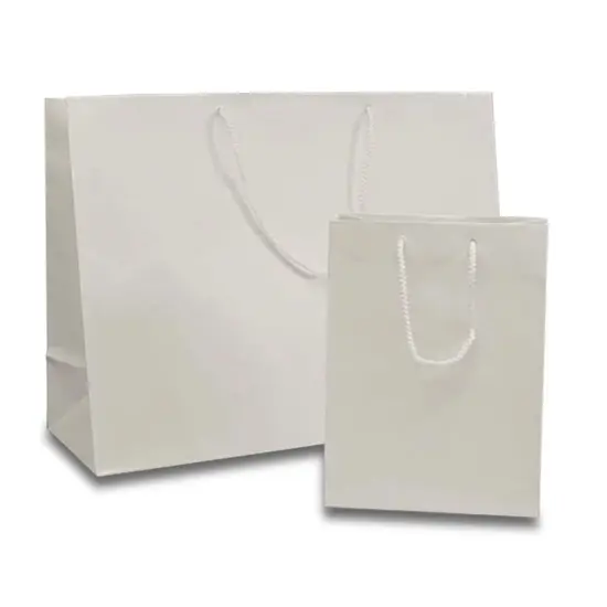 Colored Glossy Euro Totes 4 3/4'' x 2 3/4'' x 6 3/4'' White {4}