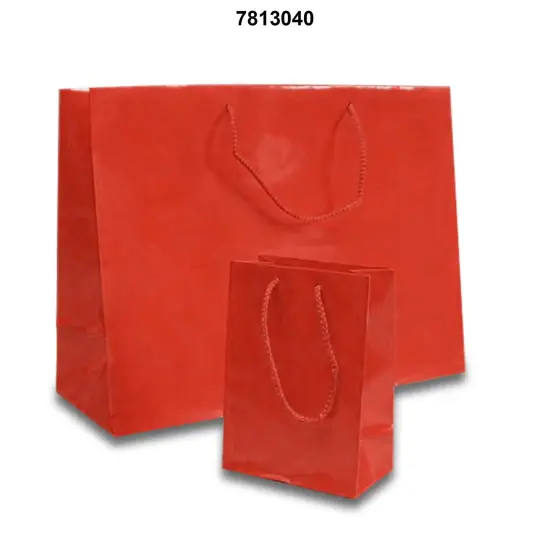 Durable and Glossy Euro Totes Compact Size 8'' x 4'' x 10'' Red {3}